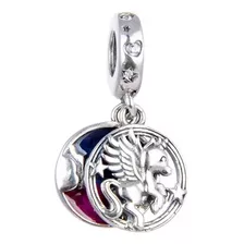 Charm, Dije En Plata 925 Para Pulsera Unicornio Mágico