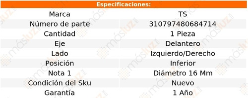 Set 2 Rotulas Del Inf Jaguar S-type 03-08 Ts Foto 2