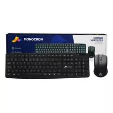Kit Teclado + Mouse Sem Fio 2.4ghz Monocron Mn5239 Wirelles