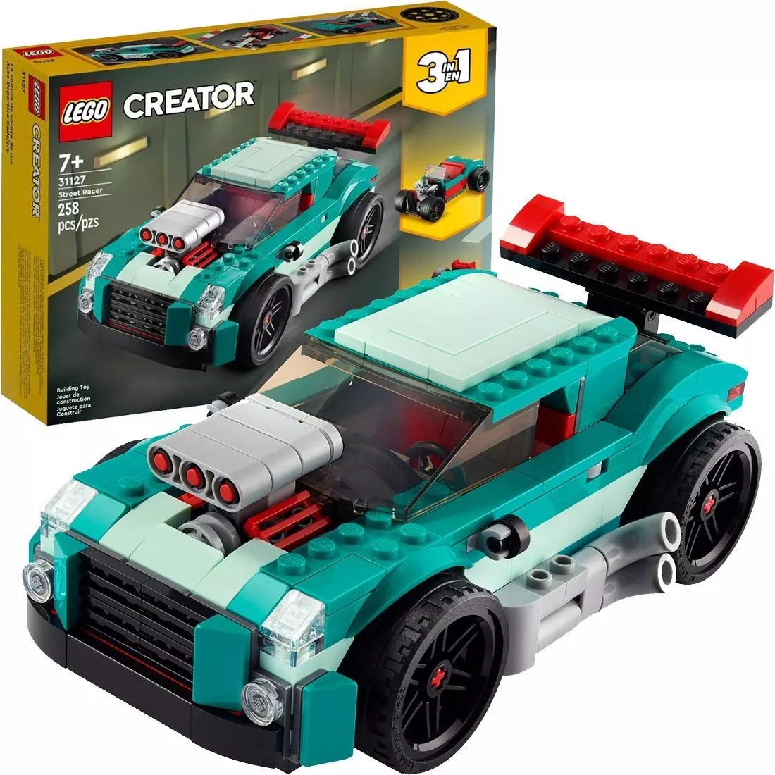 Lego 31127 Creator 3 Em 1 Piloto De Rua 258 Pcs