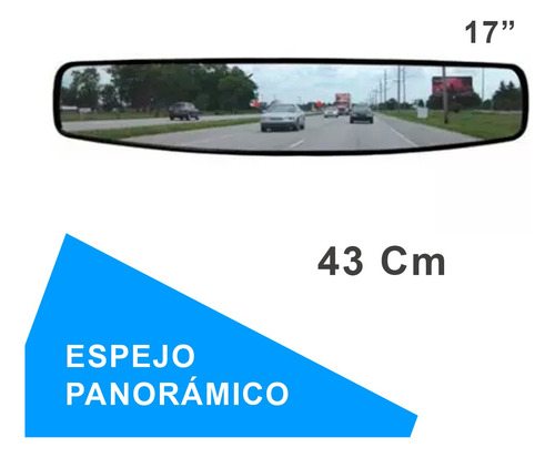 Espejo Retrovisor Panormico 43cm Automvil Varias Marcas Foto 3