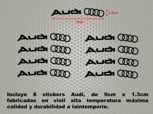 Stickers Calcomanias Para Rines Audi S Line Rs Tt Tuning Foto 7