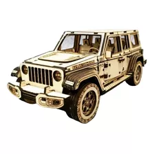 Miniatura Jeep Wrangler 2022 2 Portas Puzzle 3d Em Mdf