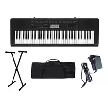 Combo Teclado Casio Ctk 3400 / 3500 Funda + Soporte + Fuente