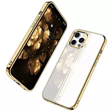 Funda Para iPhone 12 Pro Max, Dorado/resistente/delgada