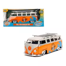 Volkswagen Kombi 1962 Bus 1:24 Jada Toys Laranja