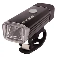 Farol Bike Bicicleta Led Recarregável Usb Tsw 180 Lumens Cor Preto