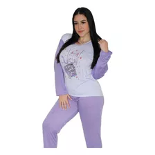  Pijama Feminino Adulto Sortido Sonho Meu Ref 1020