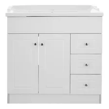 Mueble Vanitorio Termolaminado Der Blanco F 80x47x80cm