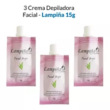 3 Crema Depiladora Facial - Lampiña 15g