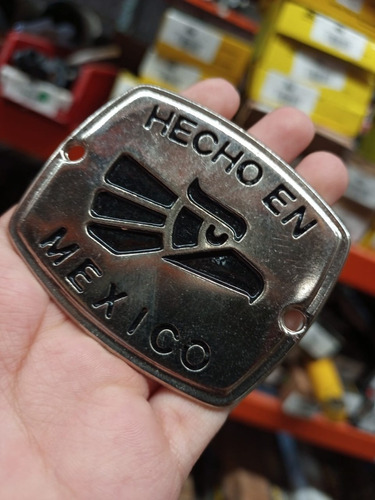 Emblema Hecho En Mexico Metalico (jgo) Foto 2