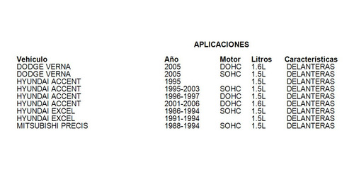 Balatas Delanteras Excel 1989 Fritec 1.5l Para Hyundai Foto 3