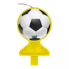 Vela Bola De Futebol Para Bolo - Aniversário E Festa