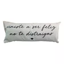 Almohadon Decorativo C/ Frases - Con Relleno - 30x70