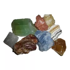 Mineral De Colección Calcitas De 8 Colores A Escoger 1 Kg 