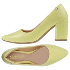 Scarpin Bico Fino Sapato Feminino Salto Moda Fashion Macia