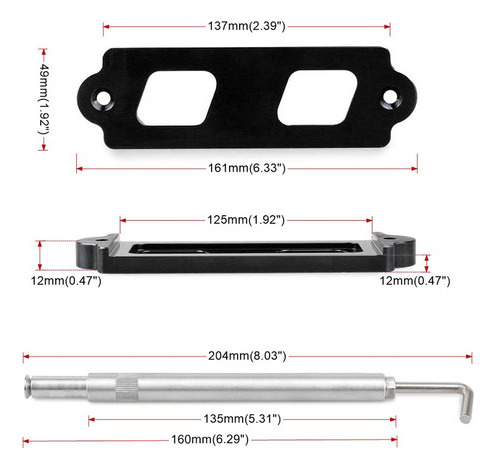 Soporte Para Batera De Coche Con Ganchos Compatible Con C [ Foto 5