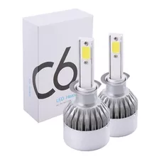 Bombillo Led Blanco Set X2 C6 Luz Alta Y Baja Carro Moto