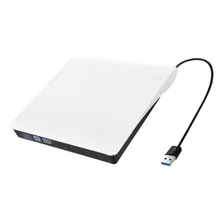 Gravador Leitor Dvd Cd Externo Usb 3.0 Branco Seminovo