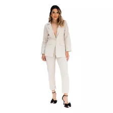 Conjunto Feminino De Alfaiataria Blazer E Calça Terninho