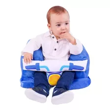 Assento D Bebê Sofazinho Cadeira Infantil Motinha Azul- Rosa