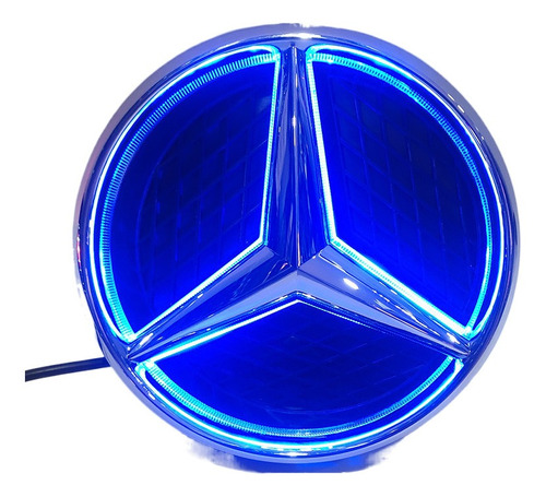 Foto de Luz Led Con Logotipo 4d Para Mercedes Benz Solid De 18,5 Cm