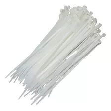 Cinta Plástica Fita Abraçadeira Nylon Branco 2,5x80mm 100pcs