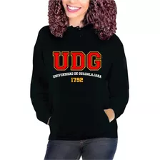 Universidad De Guadalajara Udg 1792 Jalisco Sudadera Negra M