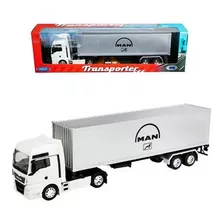 Camion De Coleccion Man Tgx Con Contenedor Welly St