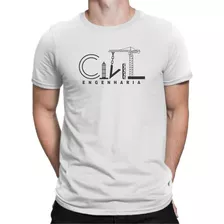 Camiseta Engenharia Civil,masculina,promoção,100% Algodão