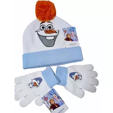 Touca E Luva Infantil Olaf Frozen Disney Original