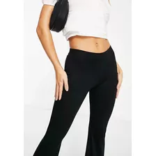 Calça Flare Feminina Suplex Cós Alto Pantalona Modinha