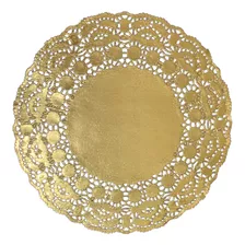 Doilies Toalha De Papel Rendado 21,5 Cm 20 Un Dourado