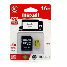 Micro Sd Maxell 16gb Clase 10 Con Adaptador K-ubo