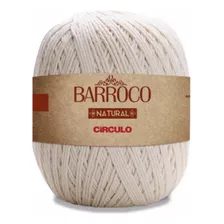 Barbante Barroco Natural Nº8 700g - Kit 2 Unidades