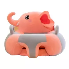 Assento Infantil Almofada Para Bebê Postura Elefantinho Rosa