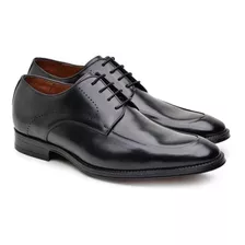 Sapato Social Derby Jacometti Masculino Couro Liso Elegante