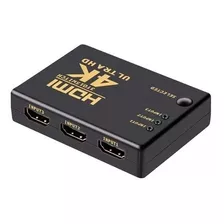 Switch Divisor Uhd 4k Hub Hdmi 1.4 Splitter Divisor 3x1 