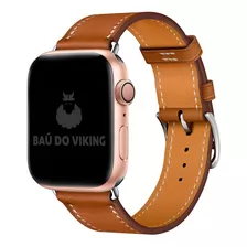 Pulseira Couro Single Tour Para Apple Watch 38 42 40mm 44mm