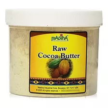 Manteca De Cacao Raw 1 Lb Por Madina