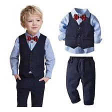 Conjunto De Vestir De Traje Formal Infantil De 4 Piezas