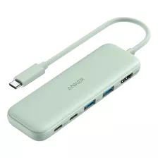 Conector Usb-c Anker 100w, 5 En 1, 3.0 5 Gbps Verde