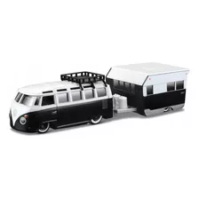 Miniatura - 1:64 - Volkswagen Kombi E Alameda Trailer - Tow 