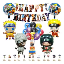 Kit De Decoración Fiesta De Cumpleaños De Naruto Anime