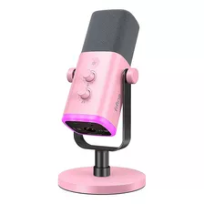 Micrófono Dinamico Fifine Am8 Pink Dinámico