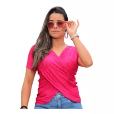 Blusinha Feminina Trabalho Decote Social Manga Longa Premium