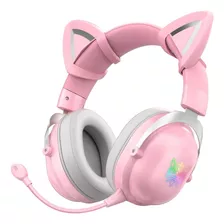 Audífonos Diadema Bluetooth Onikuma B20 Rosados