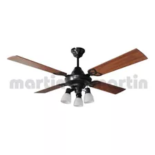 Ventilador De Techo Martin & Martin Premium Negro Luz Spot V Cantidad De Aspas 4 Color De Las Aspas Cedro Y Roble Diámetro 120 Cm Frecuencia 310 Material De Las Aspas Madera