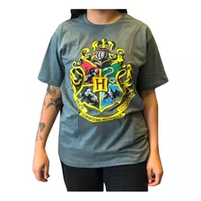 Camisa Harry Potter Brasão Hogwarts Geek Nerd Presente Linda