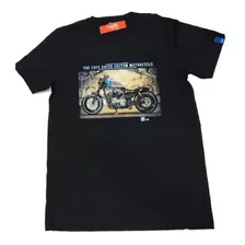 Remeras De Hombres Manga Corta De Algodon Motos 